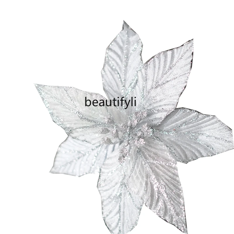 hj Blue Silver Glitter Texture Christmas Flower Christmas Tree Accessories Christmas Wreath Rattan Decoration
hj Blue Silver Glitter Texture Christmas Flower Christmas Tree Accessories Christmas Wreath Rattan Decoration