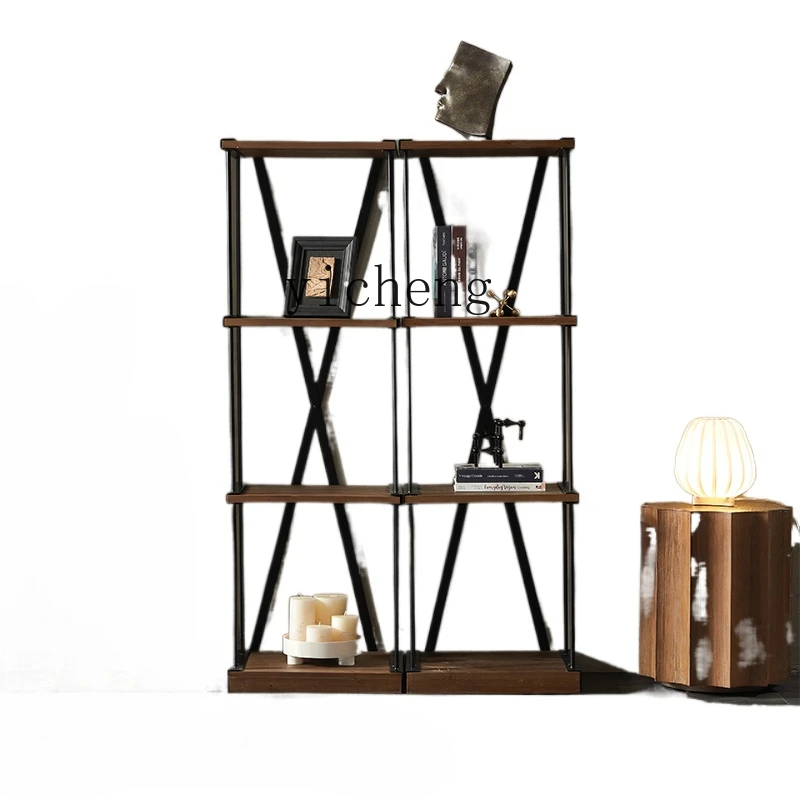 ZC Retro Distressed Art Bookshelf Old Fir Iron Books and Newspapers Ornament Rack Antique Shelf Storage Rack 
ZC Retro Distressed Art Bookshelf Old Fir Iron Books and Newspapers Ornament Rack Antique Shelf Storage Rack