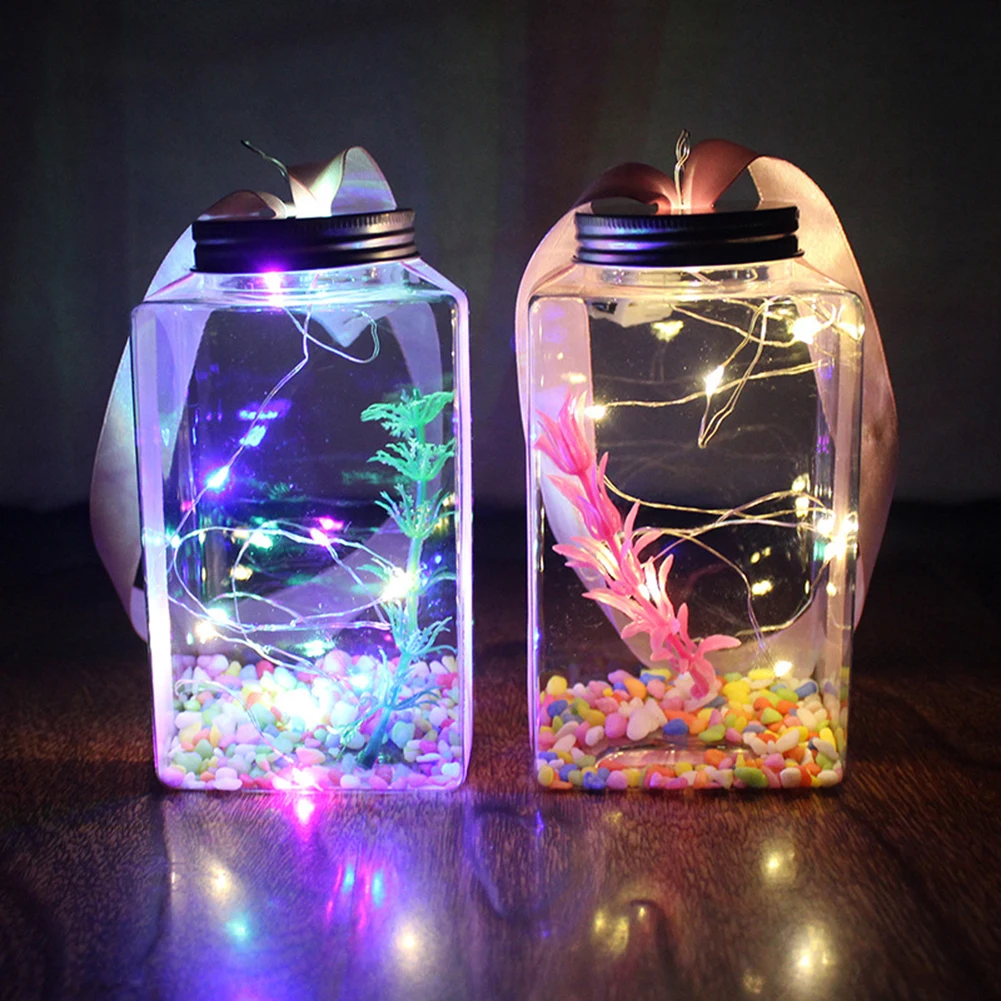 Desktop Mini Fish Tank Ecological Landscape Fish Bottle For Home 
Desktop Mini Fish Tank Ecological Landscape Fish Bottle For Home