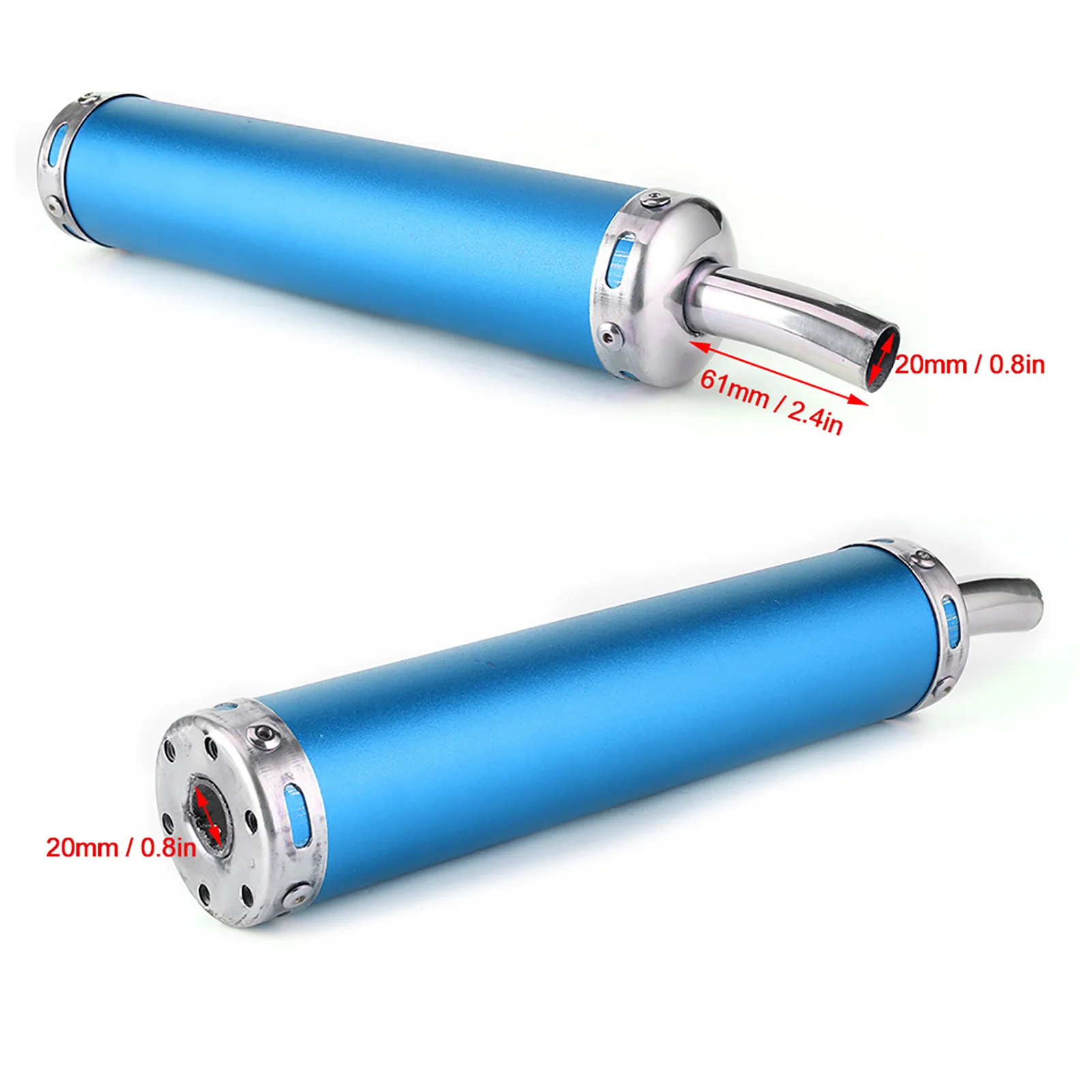 Stainless Steel Exhaust Muffler Silencer 20mm/0.8in Modified Parts for 2 Stroke Motorcycle exhaust exhaust exhaust exhaust
Stainless Steel Exhaust Muffler Silencer 20mm/0.8in Modified Parts for 2 Stroke Motorcycle exhaust exhaust exhaust exhaust