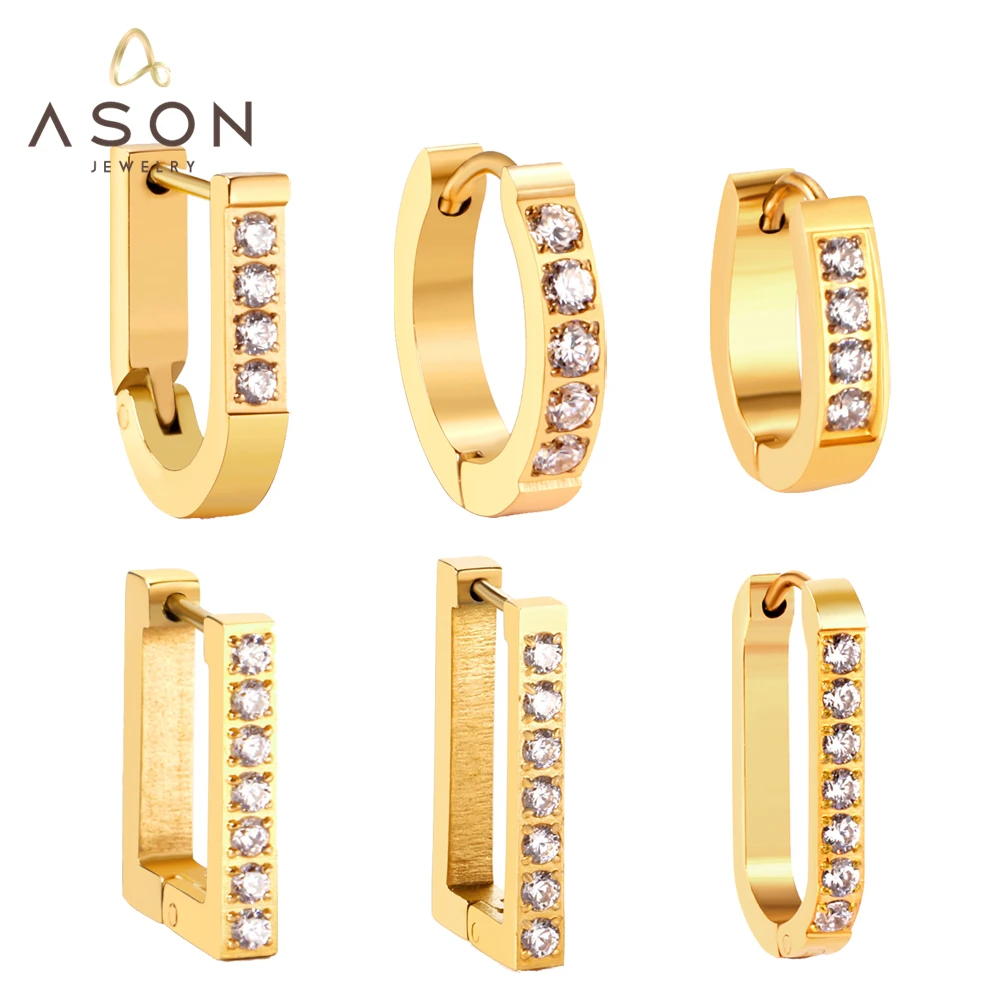 ASONSTEEL Square Circle Hoop Earrings For Women Luxury Stainless Steel Earring 2023 Trend Elegant Piercing Jewelry Couple Gift
ASONSTEEL Square Circle Hoop Earrings For Women Luxury Stainless Steel Earring 2023 Trend Elegant Piercing Jewelry Couple Gift