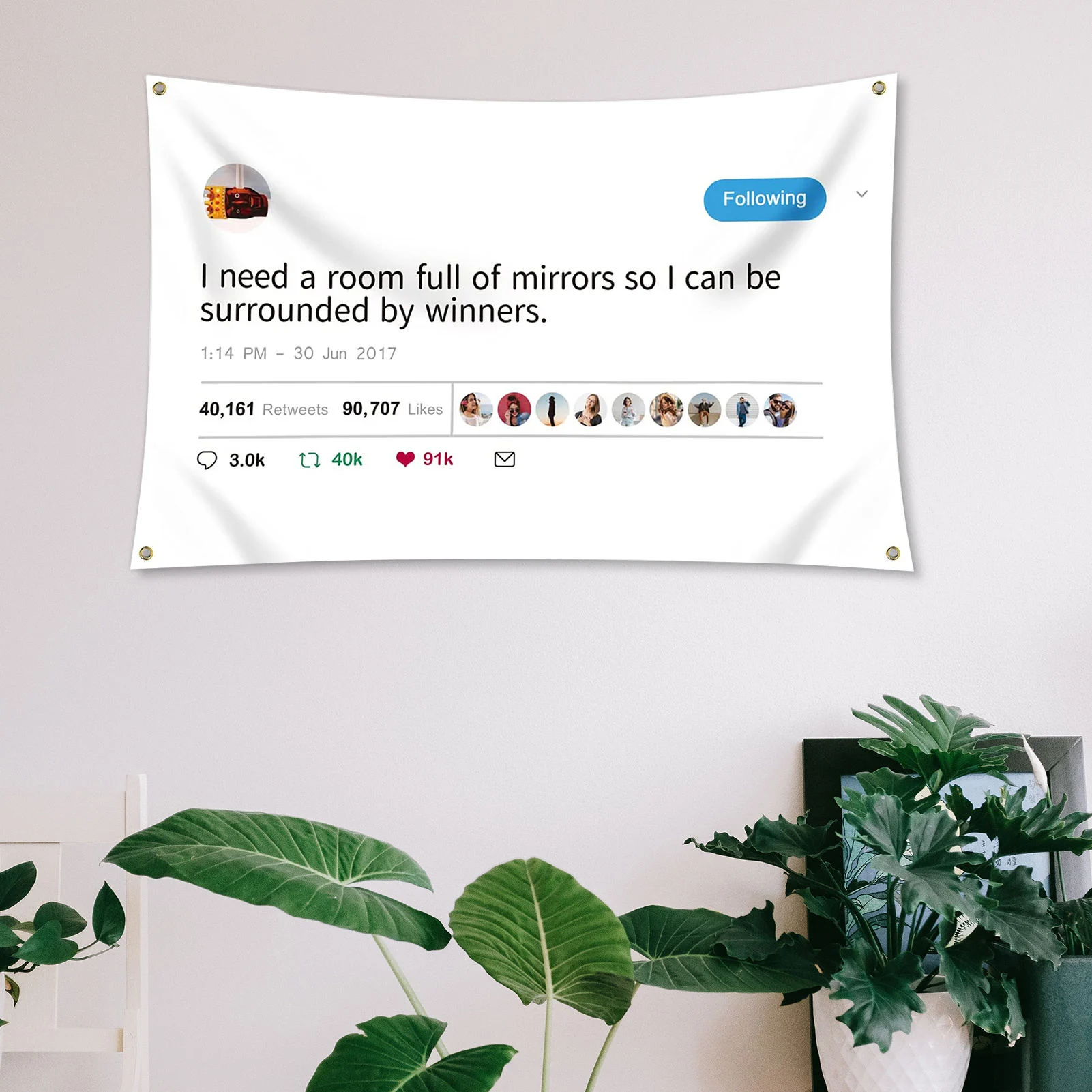 3x5 футов/90x150 см Kanye West Rapper забавные зеркала твит флаг-Мне нужна комната с полным зеркалом, чтобы я мог быть окружён победителями
3x5 футов/90x150 см Kanye West Rapper забавные зеркала твит флаг-Мне нужна комната с полным зеркалом, чтобы я мог быть окружён победителями