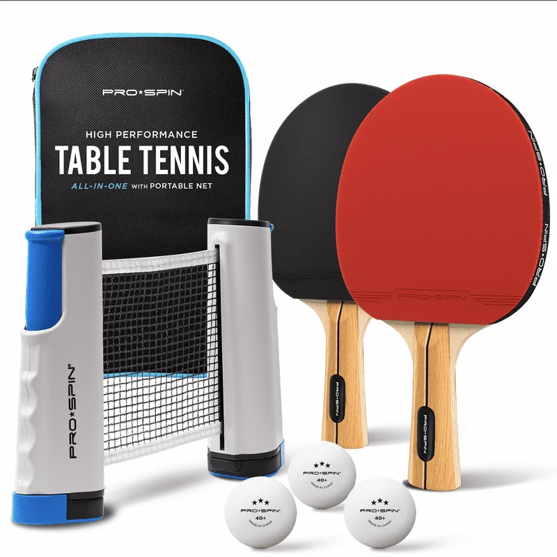 PRO-SPIN All-in-One Portable Ping Pong Set with Retractable Net, High-Performance Ping Pong Paddles, 2-Player Set, Indoor & Outd
PRO-SPIN All-in-One Portable Ping Pong Set with Retractable Net, High-Performance Ping Pong Paddles, 2-Player Set, Indoor & Outd