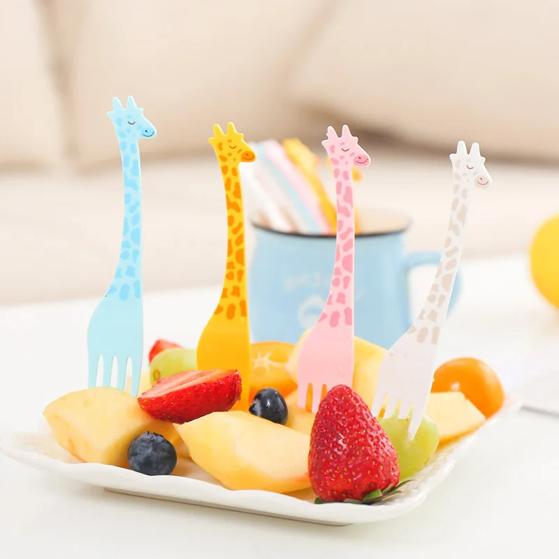 12 Pcs Giraffe Fruit Fork Cute Children's Plastic Tableware Set Creative Tableware Dessert Fork for Kids Lunch Accessories
12 Pcs Giraffe Fruit Fork Cute Children's Plastic Tableware Set Creative Tableware Dessert Fork for Kids Lunch Accessories
