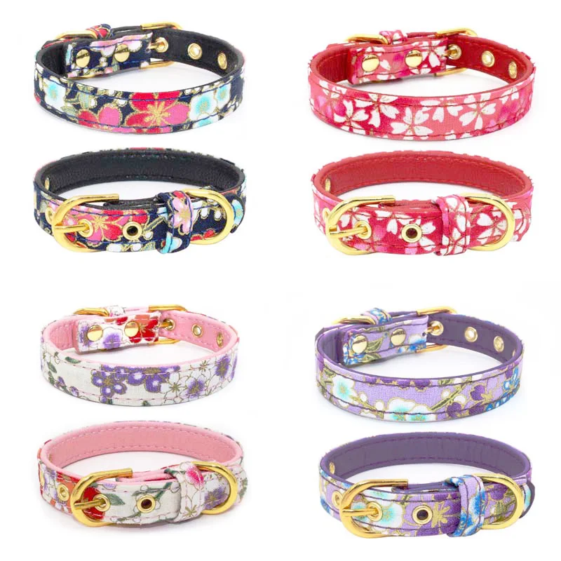 Luxury Leather Girl Dog Collar Adjustable Soft Floral Print Design Puppy Collar for Small Medium Dogs Chihuahua Yorkie
Luxury Leather Girl Dog Collar Adjustable Soft Floral Print Design Puppy Collar for Small Medium Dogs Chihuahua Yorkie