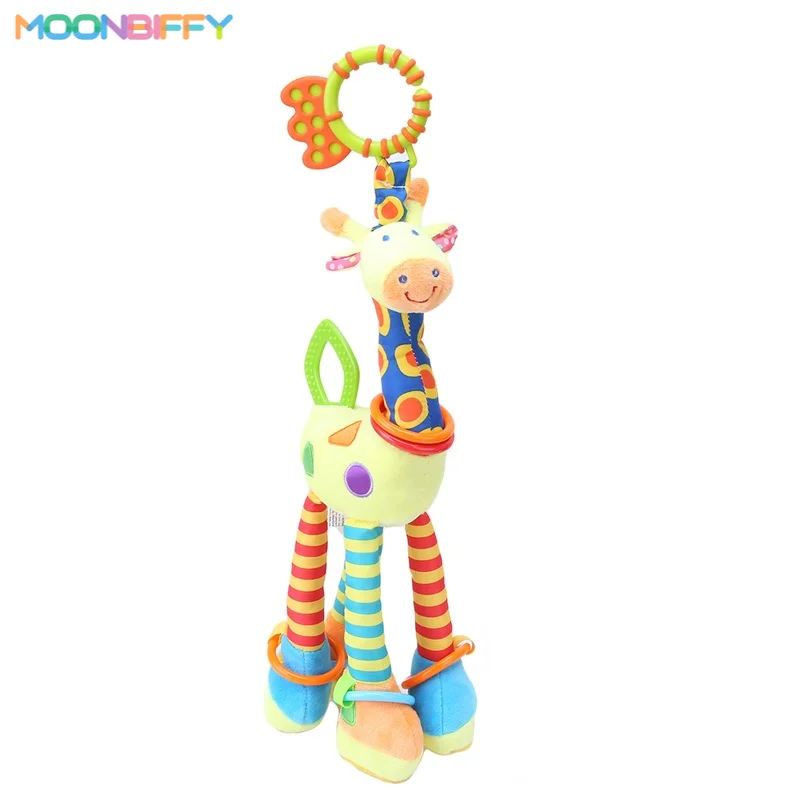 New Arrival Soft Giraffe Animal Handbells Rattles Plush Infant Baby Development Handle Toys Hot Selling WIth Teether Baby Toy
New Arrival Soft Giraffe Animal Handbells Rattles Plush Infant Baby Development Handle Toys Hot Selling WIth Teether Baby Toy