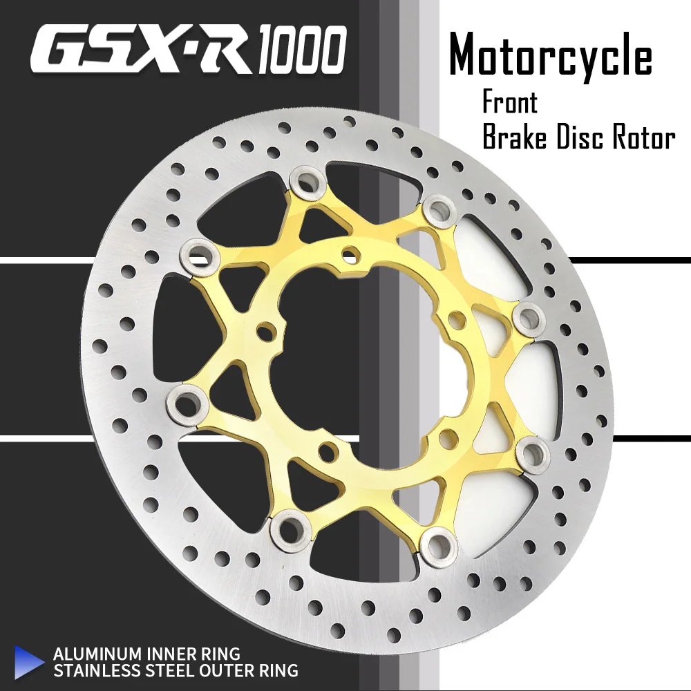 Aluminum and steel Front Floating Type Brake Disc Rotor FOR SUZUKI GSXR1000 GSX-R1000 2005 2006 2007 2008 GSX-R 1000 K5 K6 K7 K8
Aluminum and steel Front Floating Type Brake Disc Rotor FOR SUZUKI GSXR1000 GSX-R1000 2005 2006 2007 2008 GSX-R 1000 K5 K6 K7 K8