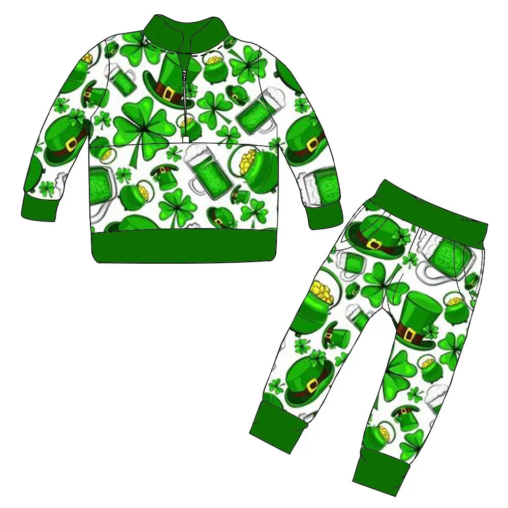 Детский костюм на День святого Питера, топ на молнии с длинными рукавами и карманами и брюки с принтом, костюм для мальчиков, эксклюзивная одежда на заказ
Детский костюм на День святого Питера, топ на молнии с длинными рукавами и карманами и брюки с принтом, костюм для мальчиков, эксклюзивная одежда на заказ