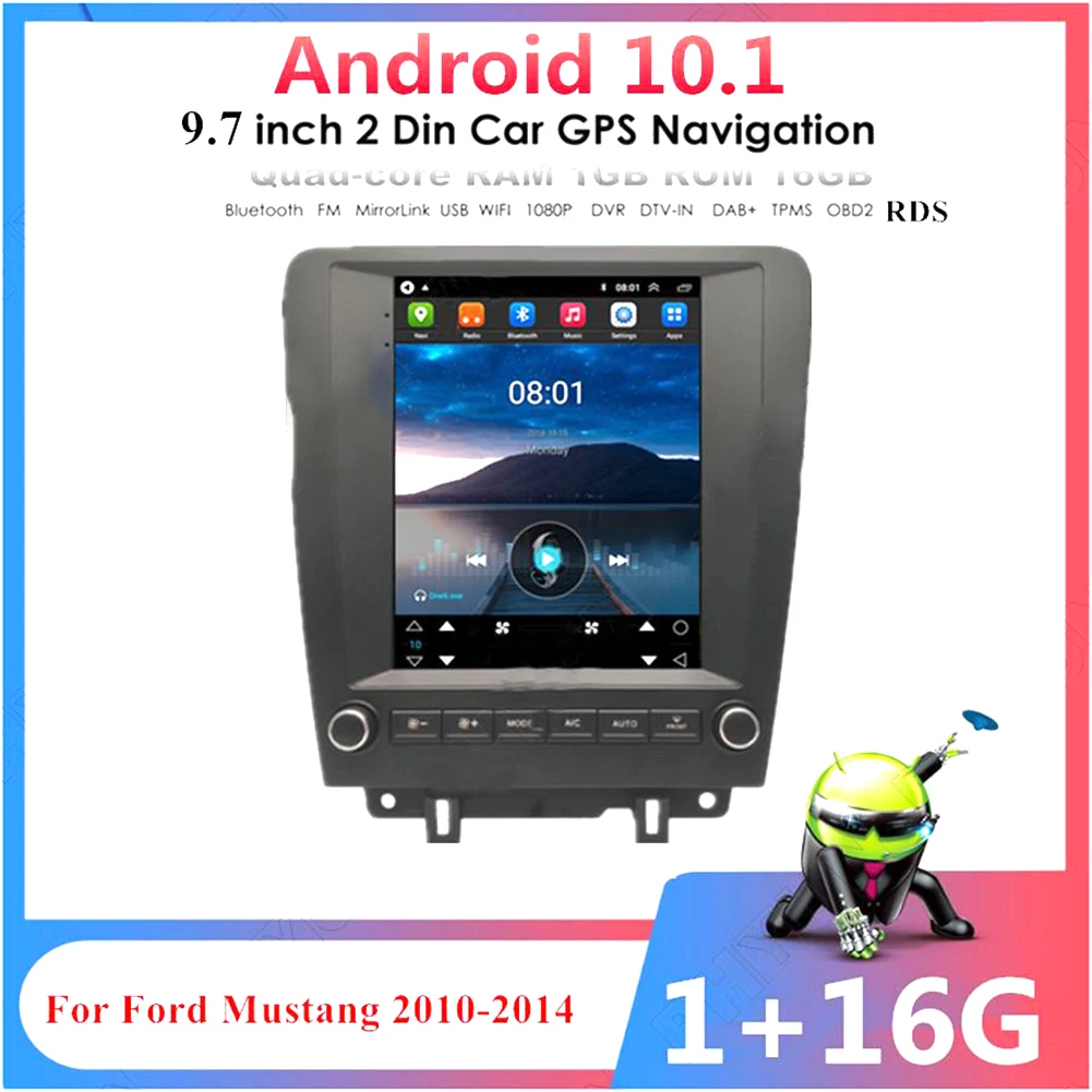 9.7" Car Stereo Radio Navigation GPS Head Unit For Ford Mustang 2010-14 Vertical Android 10.1 4G Wifi Multimedia Player 2din
9.7" Car Stereo Radio Navigation GPS Head Unit For Ford Mustang 2010-14 Vertical Android 10.1 4G Wifi Multimedia Player 2din