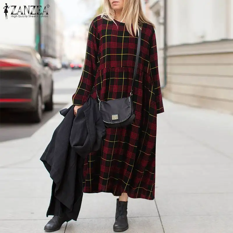 Oversized ZANZAE Autumn Women Vintage Plaid Dresses 2022 Spring Long Sleeve Maxi Dress Vestidos Casual Baggy Sundress Robe Femme
Oversized ZANZAE Autumn Women Vintage Plaid Dresses 2022 Spring Long Sleeve Maxi Dress Vestidos Casual Baggy Sundress Robe Femme