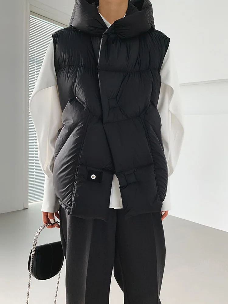 2022 New Autumn Winter Hooded 90% White Duck Down Vest Women Oversized Thicken Simple All-Match Casual Puffer Waistcoat Outwear
2022 New Autumn Winter Hooded 90% White Duck Down Vest Women Oversized Thicken Simple All-Match Casual Puffer Waistcoat Outwear