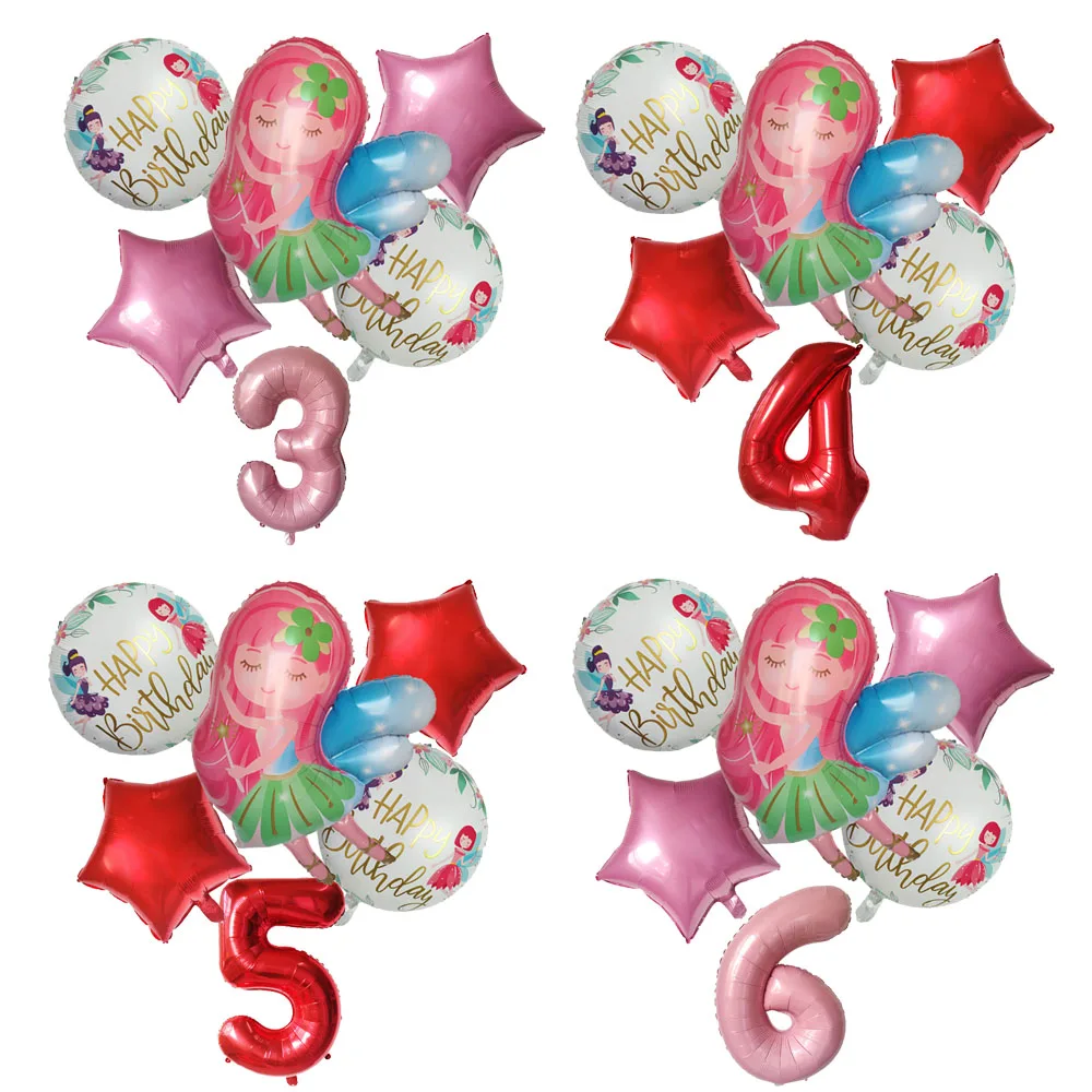 1set Pink Red Number Balloon Little Fairy Girl Foil Ballon Air Globos for Baby Kids Girl Birthday Party Decoration Supplies
1set Pink Red Number Balloon Little Fairy Girl Foil Ballon Air Globos for Baby Kids Girl Birthday Party Decoration Supplies