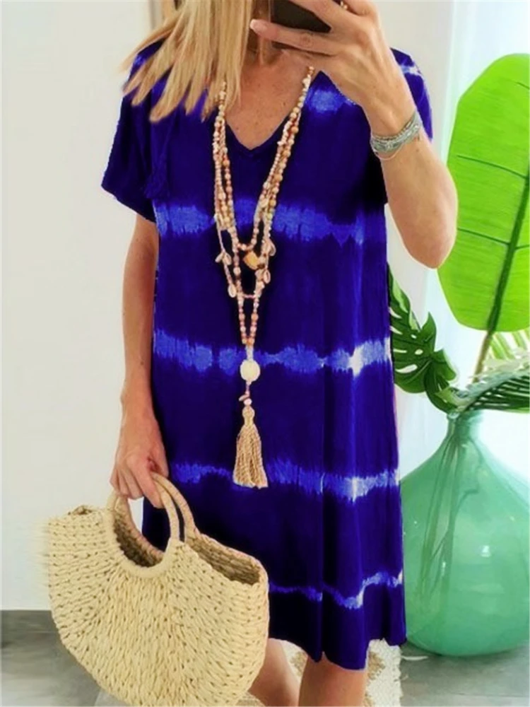 Plus Size Dresses for Women Summer 2022 Trend Tie Dye Beach Dress Bohomian Striped Party Vestidos De Verano Mujer 2XL 4XL 5XL
Plus Size Dresses for Women Summer 2022 Trend Tie Dye Beach Dress Bohomian Striped Party Vestidos De Verano Mujer 2XL 4XL 5XL