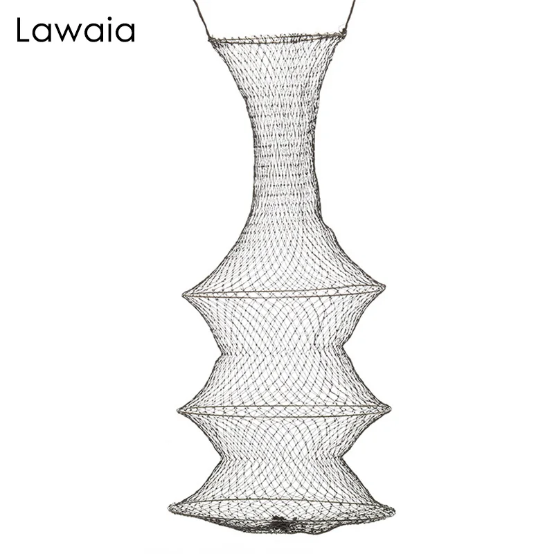 Lawaia Soft Wire Fishing Net Cage Black Multi-strand Braided Line Folding Fish Cage Net Bag Fishing Gear Fishing Bag
Lawaia Soft Wire Fishing Net Cage Black Multi-strand Braided Line Folding Fish Cage Net Bag Fishing Gear Fishing Bag