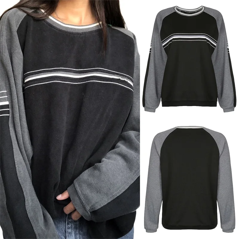 Casual Women Sports Sweatshirt, Long Sleeve Round Neck Stripe Tops for Spring Autumn, Women Clothing 2022 New Fashion
Casual Women Sports Sweatshirt, Long Sleeve Round Neck Stripe Tops for Spring Autumn, Women Clothing 2022 New Fashion