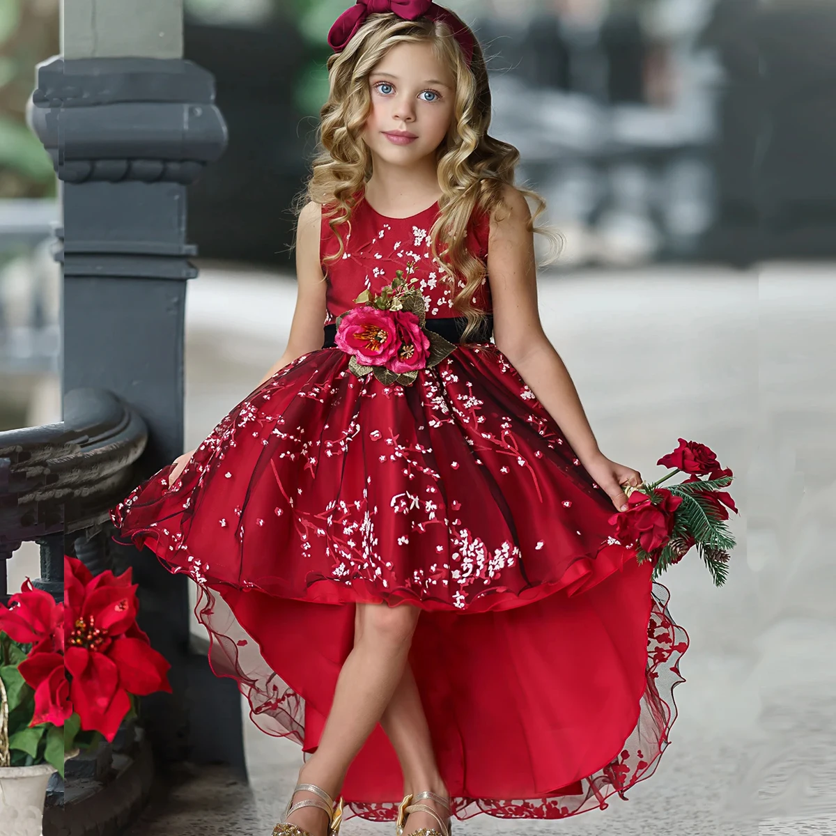 Baby Girls Flower Princess Ball Gown Party Tutu Trailing Dress For Brithday Wedding Kids Christmas Dresses Children Clothing
Baby Girls Flower Princess Ball Gown Party Tutu Trailing Dress For Brithday Wedding Kids Christmas Dresses Children Clothing