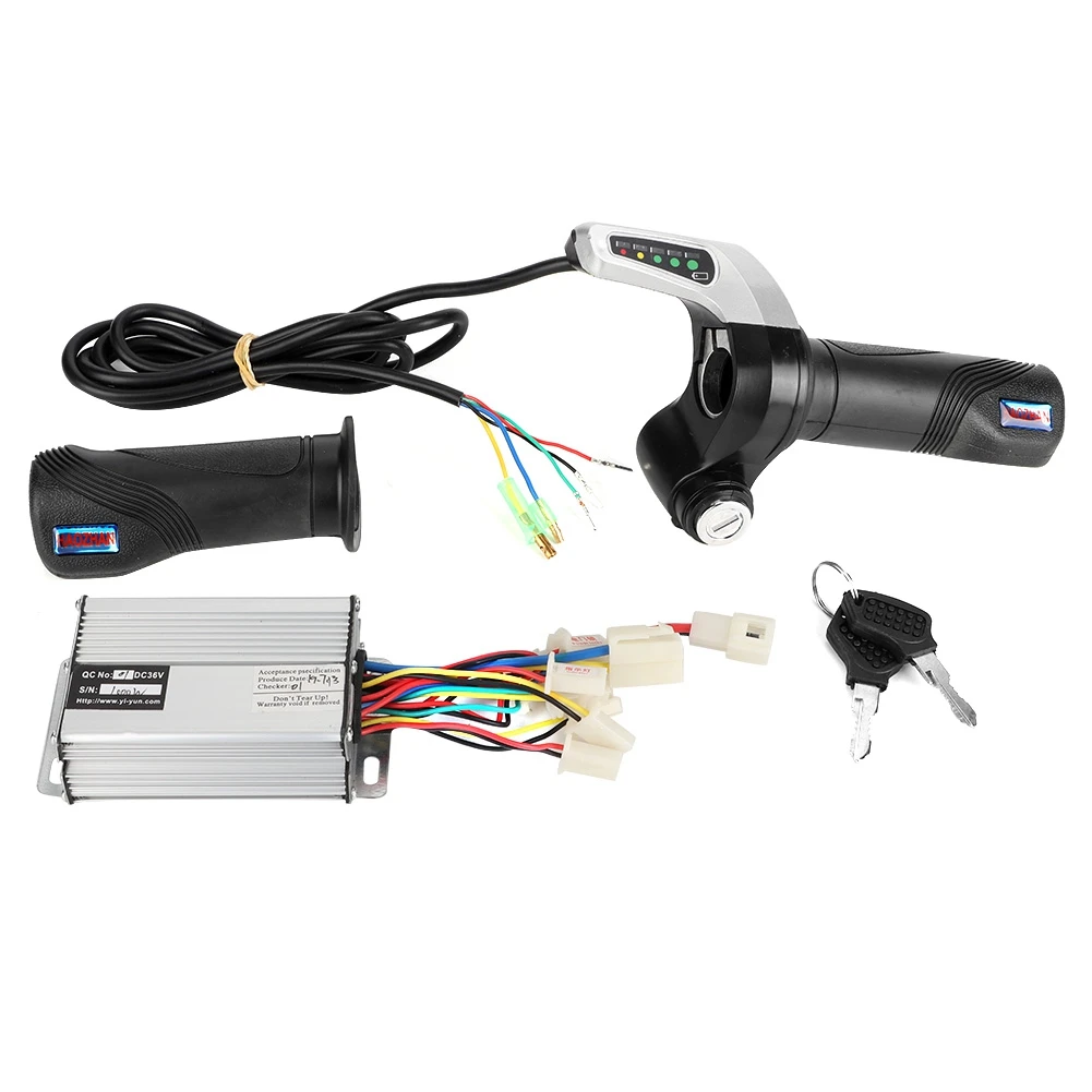 36V 1000W Electric Bike Brushed Speed Box Controller Throttle Grip Kit for 7/8in Handle Bar Speed Speed
36V 1000W Electric Bike Brushed Speed Box Controller Throttle Grip Kit for 7/8in Handle Bar Speed Speed