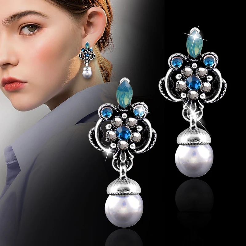 LEEKER Vintage Palace Style Champagne Grey Pearl Earrings For Women Wedding Jewelry 628 LK2
LEEKER Vintage Palace Style Champagne Grey Pearl Earrings For Women Wedding Jewelry 628 LK2