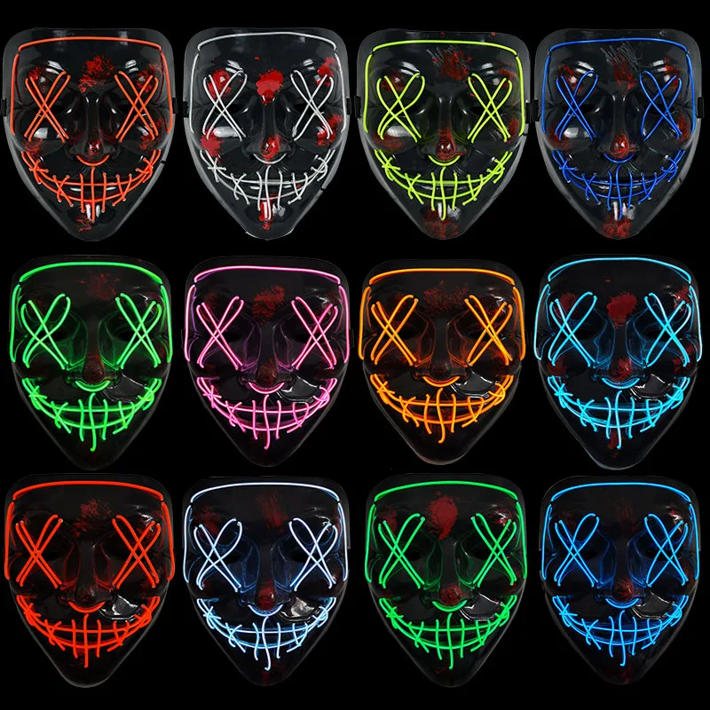 1pcs Halloween Neon Led Masks Masquerade Cosplay Party Glowing Props Decoration Halloween Night Light Horror Mask Supplies Toys
1pcs Halloween Neon Led Masks Masquerade Cosplay Party Glowing Props Decoration Halloween Night Light Horror Mask Supplies Toys