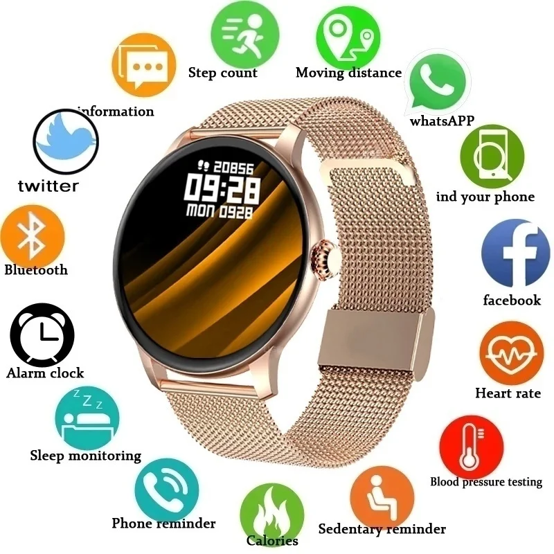 Fashion Clock Ladies New Smart Watch Women Bluetooth Call Watch For Women Smartwatch Sports Fitness Watch For Android IOS Best
Fashion Clock Ladies New Smart Watch Women Bluetooth Call Watch For Women Smartwatch Sports Fitness Watch For Android IOS Best