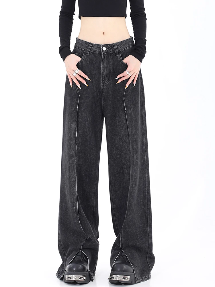 2022 Autumn Winter Women New Retro Wash Black Color Jean Trousers High Waist Loose Wide Leg Denim Pants Lady Harajuku Streetwear
2022 Autumn Winter Women New Retro Wash Black Color Jean Trousers High Waist Loose Wide Leg Denim Pants Lady Harajuku Streetwear