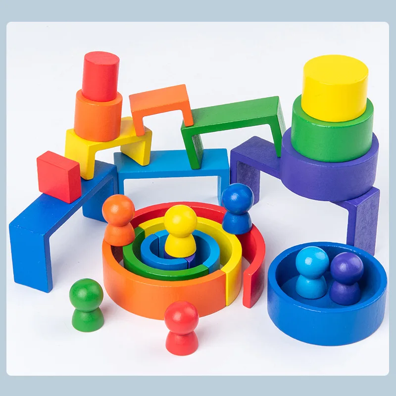 Mini Wood Rainbow Stones Block Colorful Jenga Building Block Rainbow Stacker Balancing Stone Montessori Educational Toy Children
Mini Wood Rainbow Stones Block Colorful Jenga Building Block Rainbow Stacker Balancing Stone Montessori Educational Toy Children