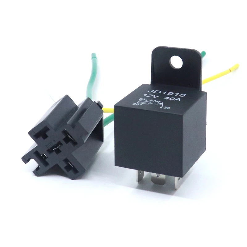 12V DC 4 Pin Car Automotive Fused Relay 40A Normally Open Relais 40A Fuse with 4pin/5Pin Backrest
12V DC 4 Pin Car Automotive Fused Relay 40A Normally Open Relais 40A Fuse with 4pin/5Pin Backrest