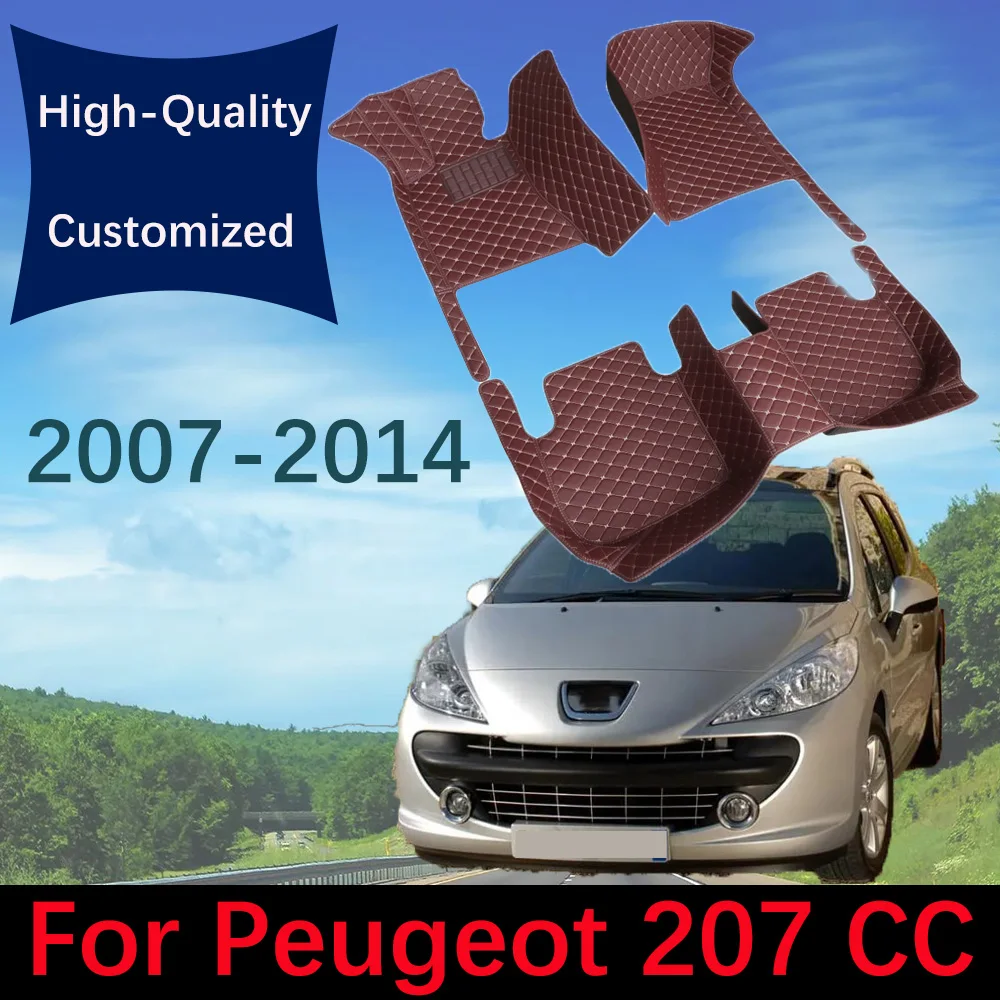 Высококачественные кожаные автомобильные коврики для Peugeot 207 CC 2007 ~ 2014, модные автомобильные коврики на заказ, коврики для ног, аксессуары
Высококачественные кожаные автомобильные коврики для Peugeot 207 CC 2007 ~ 2014, модные автомобильные коврики на заказ, коврики для ног, аксессуары