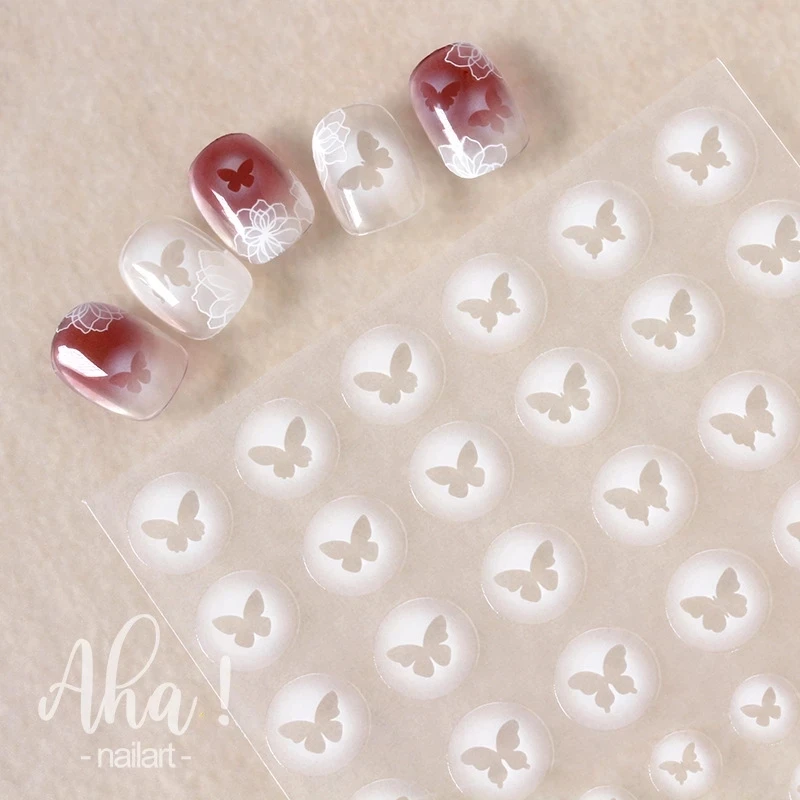 White Bloom Translucent Hollow Butterfly Heart Nail Sticker 3D Summer Art Decorations Press on Nails Decals Manicure Accesoires
White Bloom Translucent Hollow Butterfly Heart Nail Sticker 3D Summer Art Decorations Press on Nails Decals Manicure Accesoires