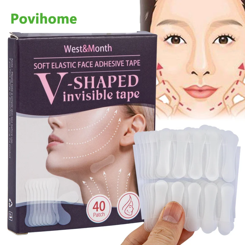 40Pcs/box Invisible Face Lifter Stickers Waterproof V Face Makeup Adhesive Tape Lifting Tighten Chin Patch Skin Care Tool
40Pcs/box Invisible Face Lifter Stickers Waterproof V Face Makeup Adhesive Tape Lifting Tighten Chin Patch Skin Care Tool