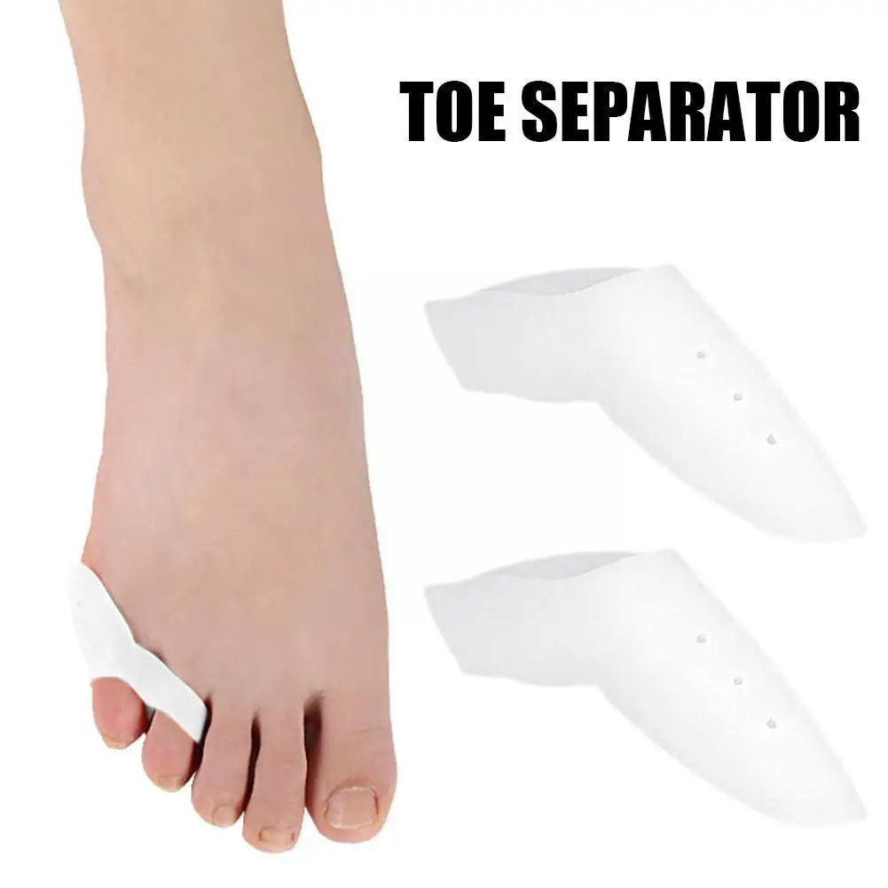 2Pairs Two-hole Little Toe Separator Silicone Gel Thumb Protective Pain Cushion Plantar Valgus Tools Foot Help Relief Corre H1Z7
2Pairs Two-hole Little Toe Separator Silicone Gel Thumb Protective Pain Cushion Plantar Valgus Tools Foot Help Relief Corre H1Z7