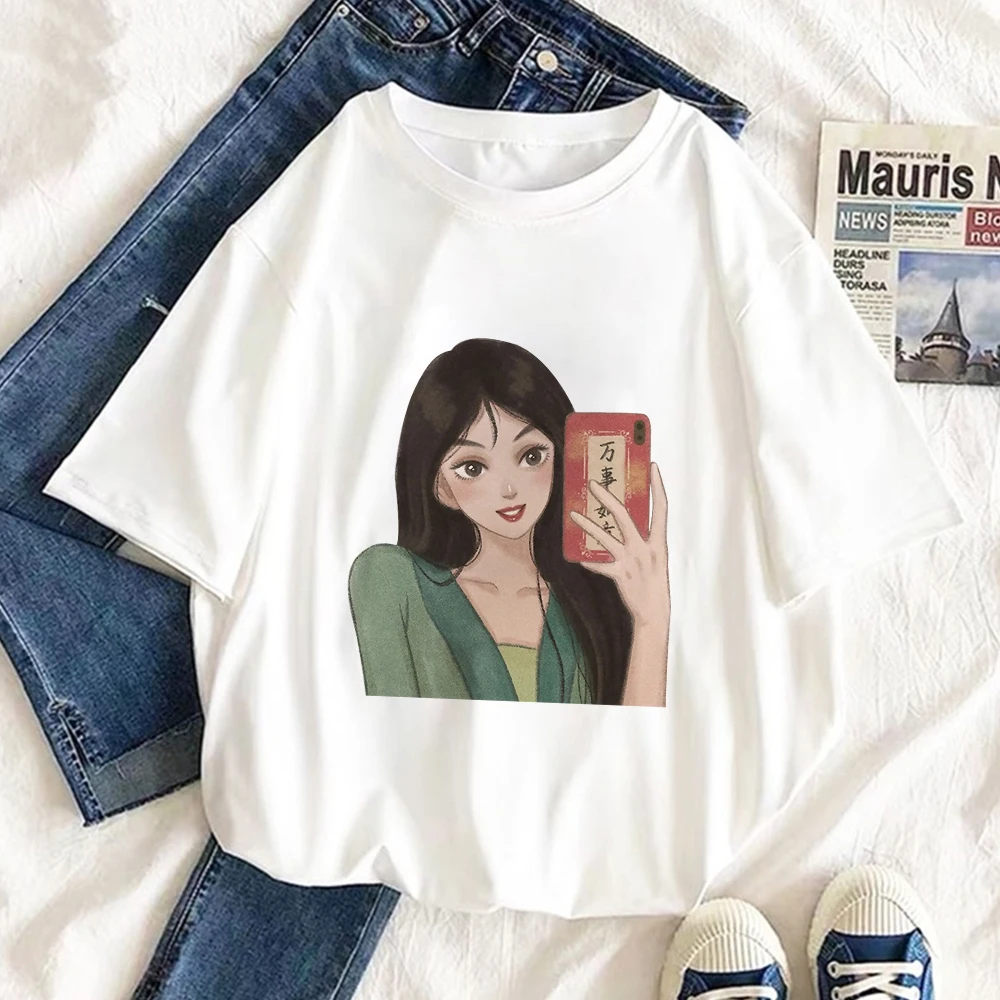 Exquisite Short Sleeve Summer New Female T-Shirt Disney Hot Selling Tops Clothes Snow White Selfie Creativity Tees Women T Shirt
Exquisite Short Sleeve Summer New Female T-Shirt Disney Hot Selling Tops Clothes Snow White Selfie Creativity Tees Women T Shirt
