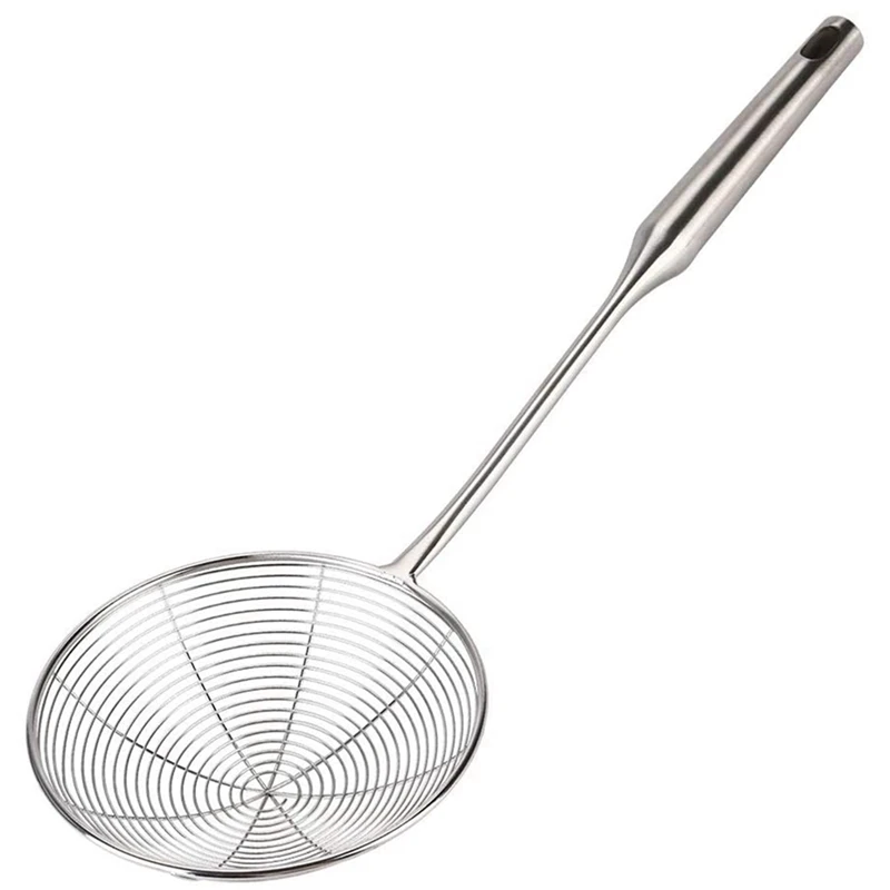 Spider Strainer Skimmer Ladle Stainless Steel Metal Frying Basket With Long Handle Large Spoon
Spider Strainer Skimmer Ladle Stainless Steel Metal Frying Basket With Long Handle Large Spoon