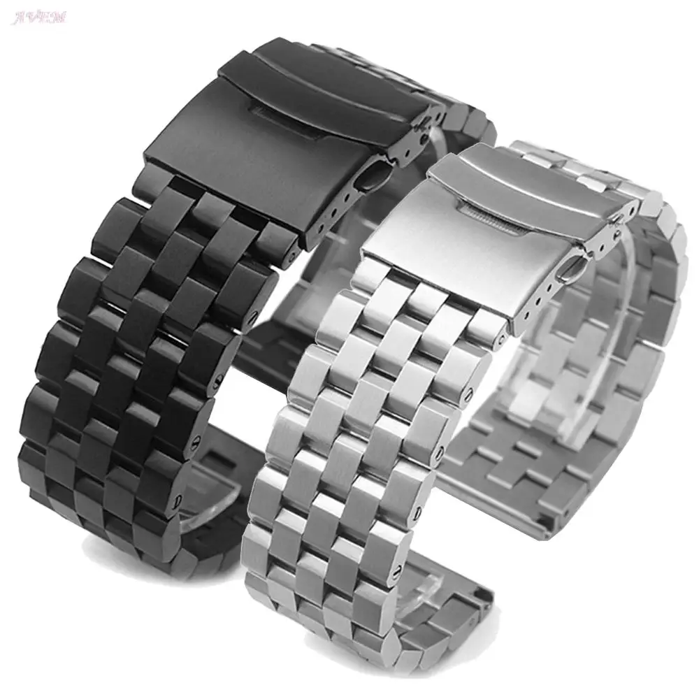 18mm 20mm 22mm 24mm 26mm Premium Stainless Steel Watch Strap Men Women Black Silver Solid Metal Wrist Bracelet Band Accessories
18mm 20mm 22mm 24mm 26mm Premium Stainless Steel Watch Strap Men Women Black Silver Solid Metal Wrist Bracelet Band Accessories