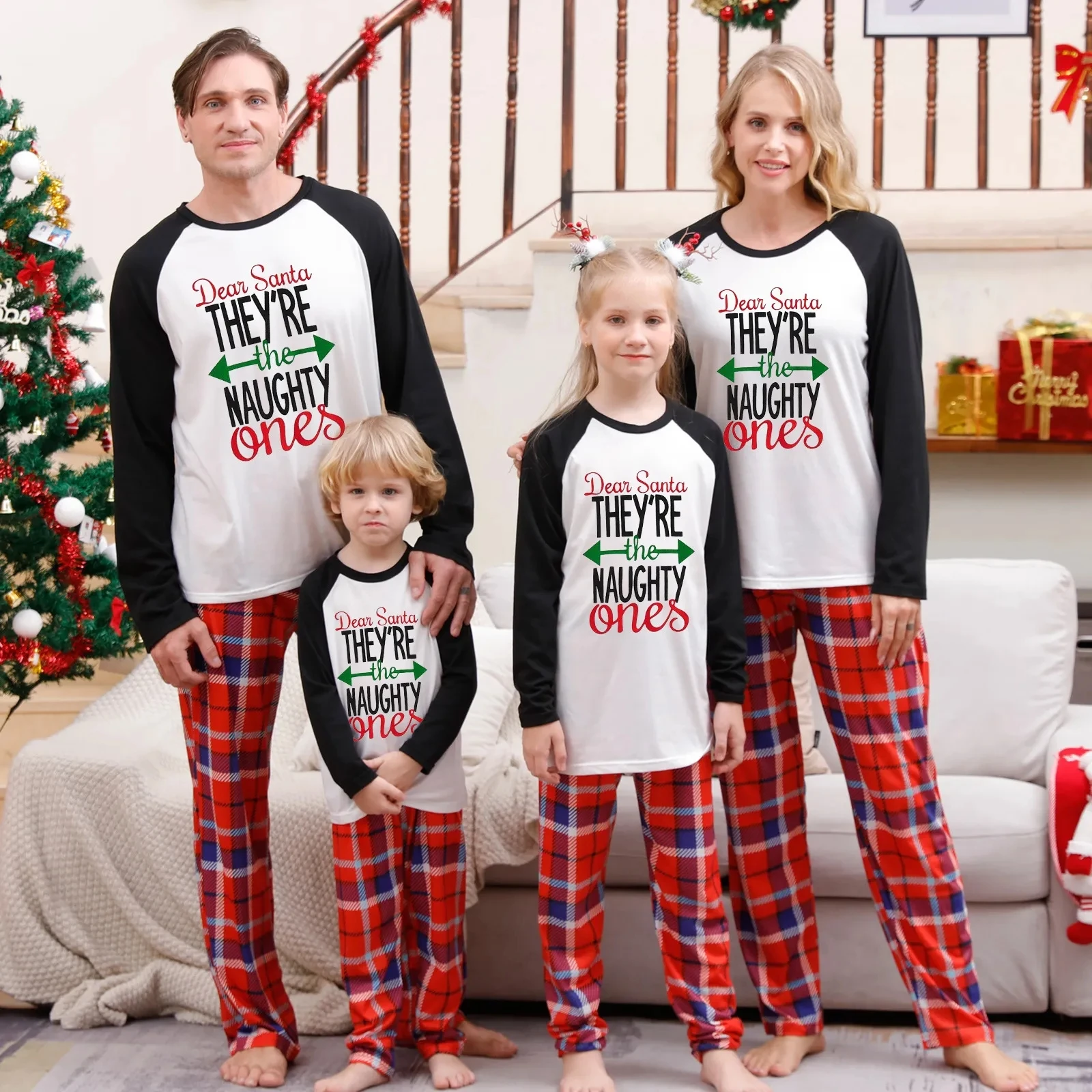 Xmas Pjs Long Sleeve Letter Plaid Christmas Pajamas Matching Family Outfit Mother Daughter Mommy Kids Baby Couples 2023 New
Xmas Pjs Long Sleeve Letter Plaid Christmas Pajamas Matching Family Outfit Mother Daughter Mommy Kids Baby Couples 2023 New