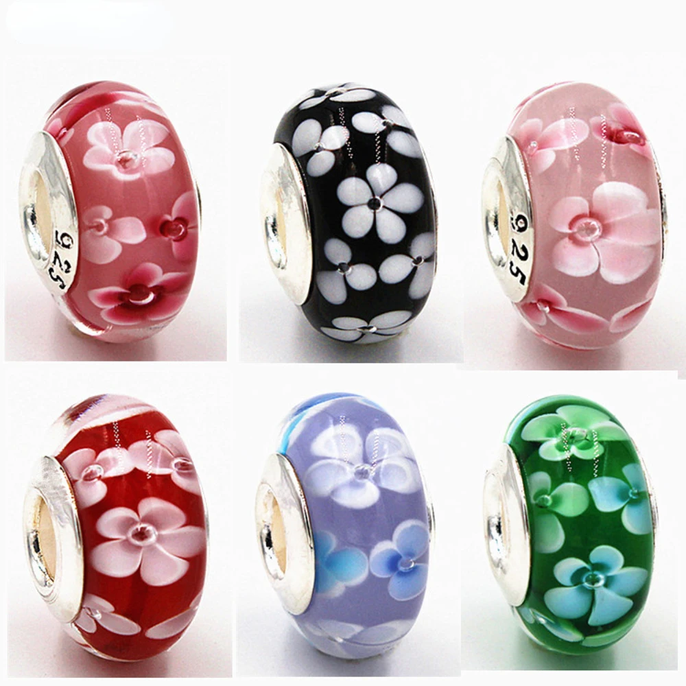Spring Flower Pink Murano Glass Crystal Charms Beads Fits Pandora 925 Origina Bracelet Charm Pendant Beads for Jewelry Gift
Spring Flower Pink Murano Glass Crystal Charms Beads Fits Pandora 925 Origina Bracelet Charm Pendant Beads for Jewelry Gift