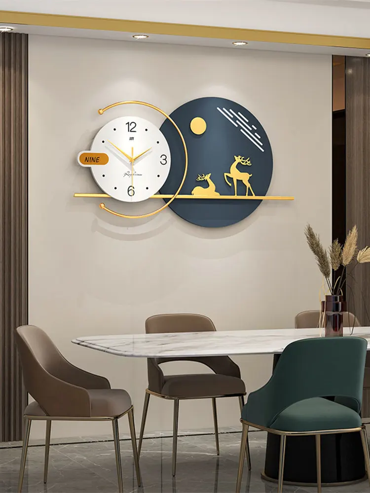80x38cm Large Nordic Deer Wall Clock For Living Room Decor Morden Design Home Watch Clocks Silent Dining Room Hanging Horologe
80x38cm Large Nordic Deer Wall Clock For Living Room Decor Morden Design Home Watch Clocks Silent Dining Room Hanging Horologe
