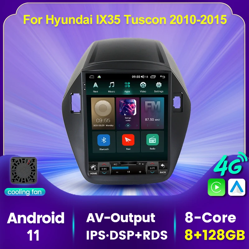 9.7inch 8+128G Android11 car video multimedia Autoradio player For Hyundai IX35 Tucson 2010-2015 carplay+Auto AV Output IPS WIFI
9.7inch 8+128G Android11 car video multimedia Autoradio player For Hyundai IX35 Tucson 2010-2015 carplay+Auto AV Output IPS WIFI
