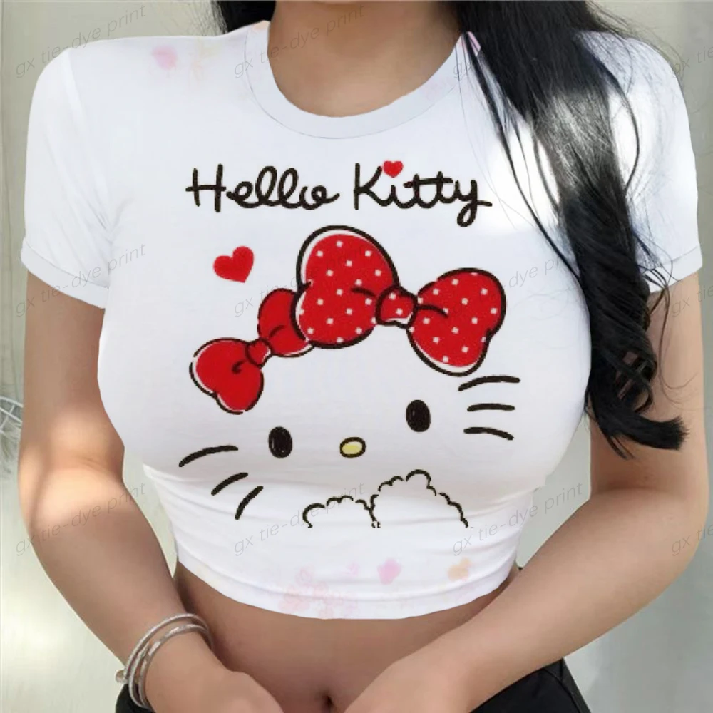 Женская футболка с забавным 3D принтом Hello Kitty, привлекательная мультяшная Милая прямая куртка с выражением, женские топы, тонкая футболка
Женская футболка с забавным 3D принтом Hello Kitty, привлекательная мультяшная Милая прямая куртка с выражением, женские топы, тонкая футболка