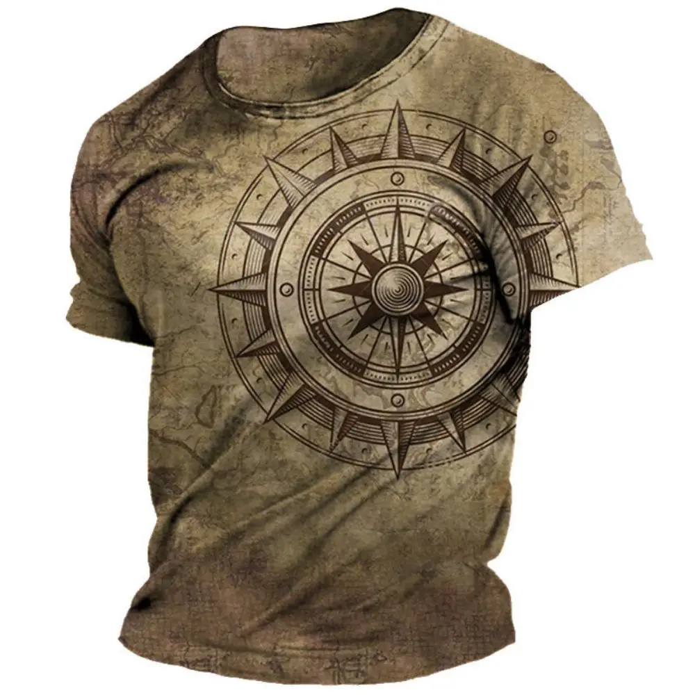 Vintage Shirt For Men T-shirt Short Sleeve Tops 3d Compass Graphic Clothing O-neck Oversized Apparel Streetwear Male Shirts Tee 
Vintage Shirt For Men T-shirt Short Sleeve Tops 3d Compass Graphic Clothing O-neck Oversized Apparel Streetwear Male Shirts Tee