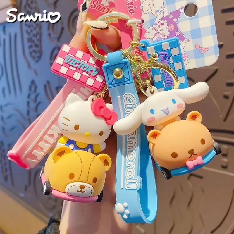 Sanrio Hello Kitty Cinnamoroll Kuromi Keychain Anime Key Ring Delicate Pvc Toys Student Birthday Jewelry Children Girl New Gift
Sanrio Hello Kitty Cinnamoroll Kuromi Keychain Anime Key Ring Delicate Pvc Toys Student Birthday Jewelry Children Girl New Gift
