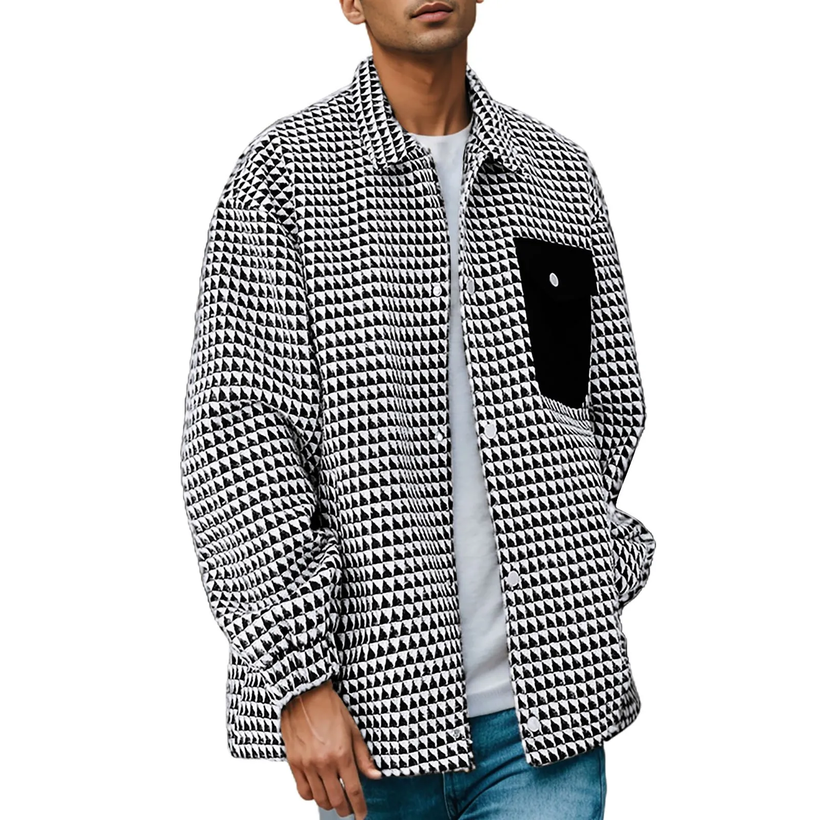 Male Fall And Winter Long Sleeved Jacket Fashion Trend Mixed Plaid Lapel Pocket Fashion Warm Coat Men Streetwear Sportswear
Male Fall And Winter Long Sleeved Jacket Fashion Trend Mixed Plaid Lapel Pocket Fashion Warm Coat Men Streetwear Sportswear