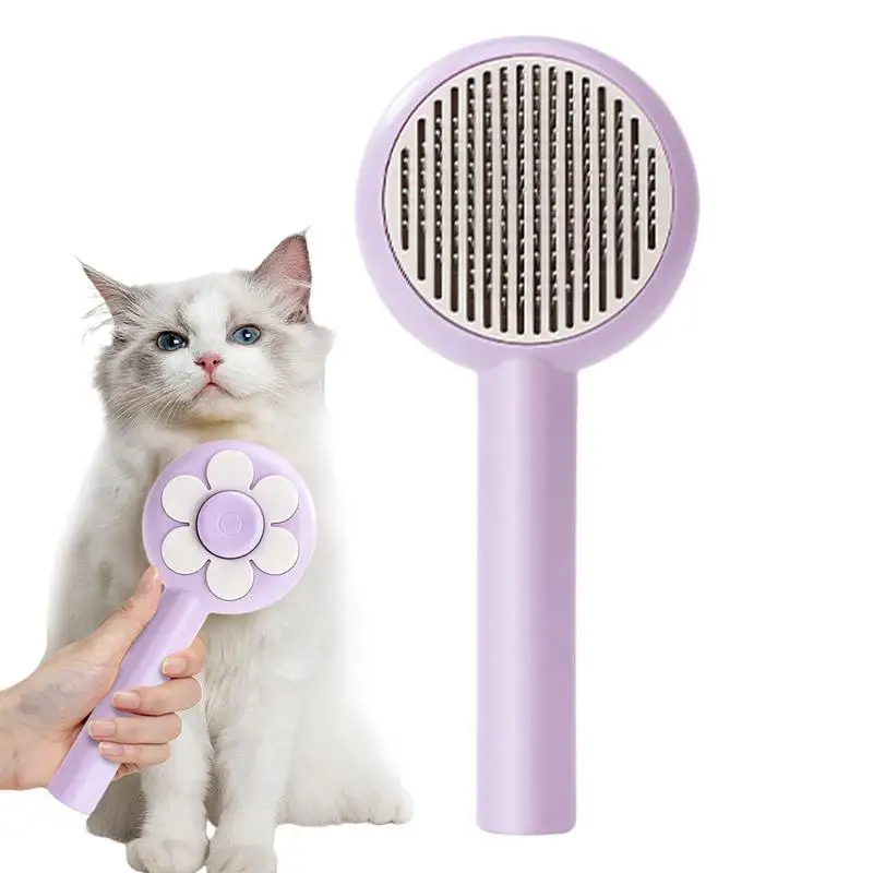 Cat Hair Brush Shedding Hair Cleaner Comb With Release Button For Cats Detangling Multi-use Pet Comb Cat Grooming Supplies For 
Cat Hair Brush Shedding Hair Cleaner Comb With Release Button For Cats Detangling Multi-use Pet Comb Cat Grooming Supplies For