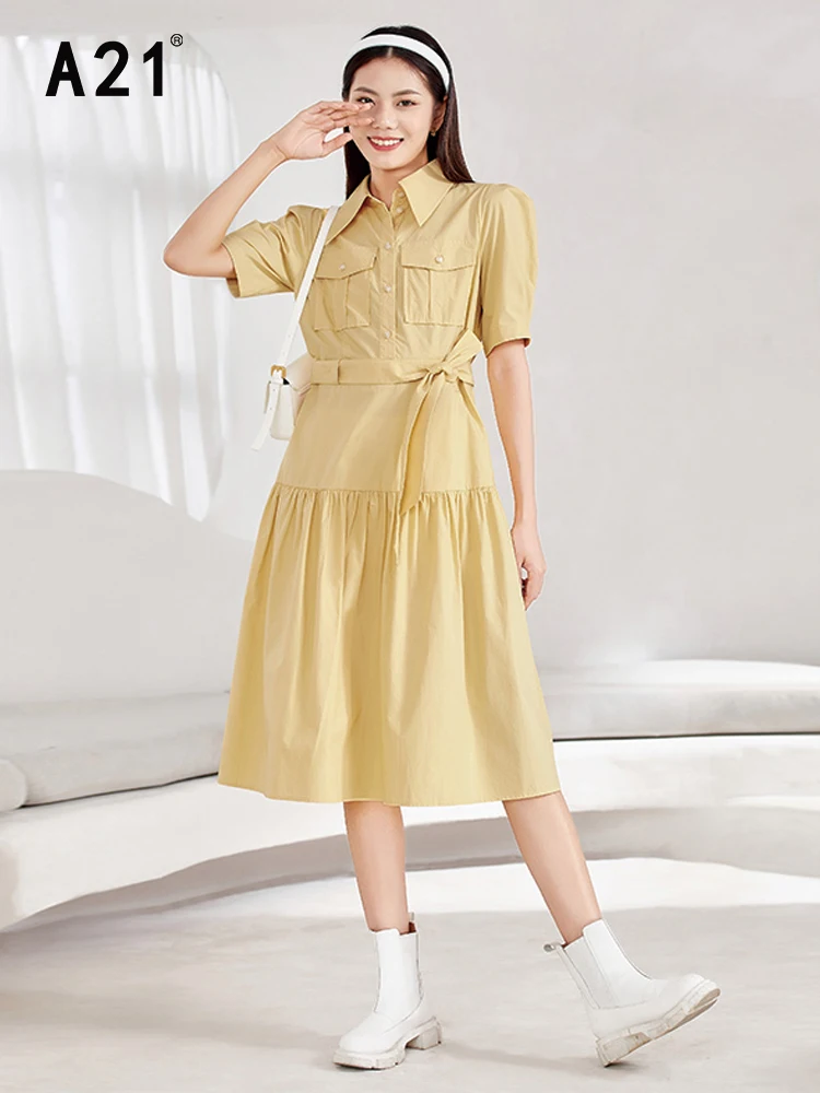 A21 Summer Dresses for Women 2022 Female Casual Vintage Solid Midi Dress Free Shipping Fashion 100% Cotton Vestido Safari Style
A21 Summer Dresses for Women 2022 Female Casual Vintage Solid Midi Dress Free Shipping Fashion 100% Cotton Vestido Safari Style
