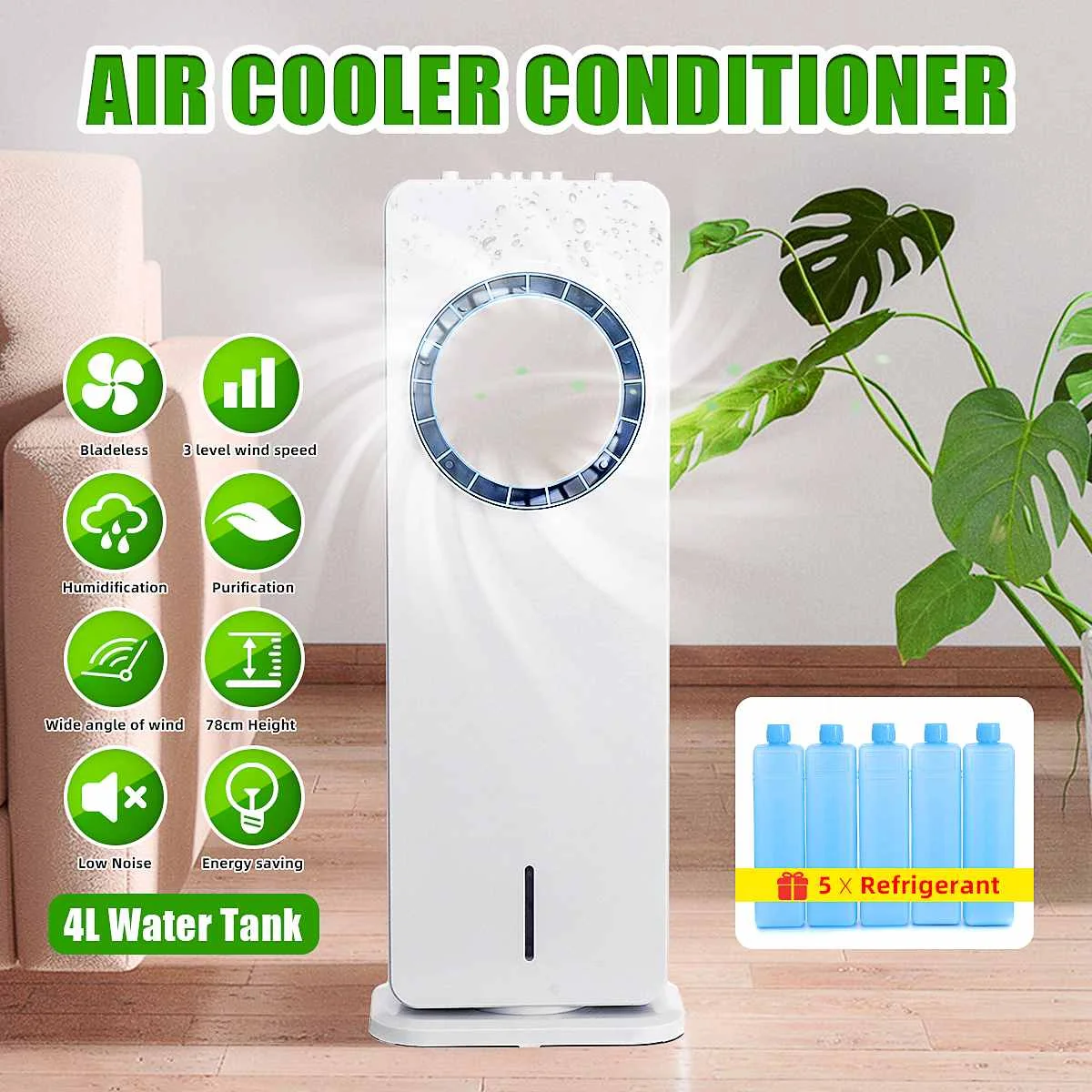 Безлопастной вентилятор для кондиционирования воздуха, охлаждающий вентилятор, холодный пульт дистанционного управления, 65 Вт, с водяным о...
Безлопастной вентилятор для кондиционирования воздуха, охлаждающий вентилятор, холодный пульт дистанционного управления, 65 Вт, с водяным о...