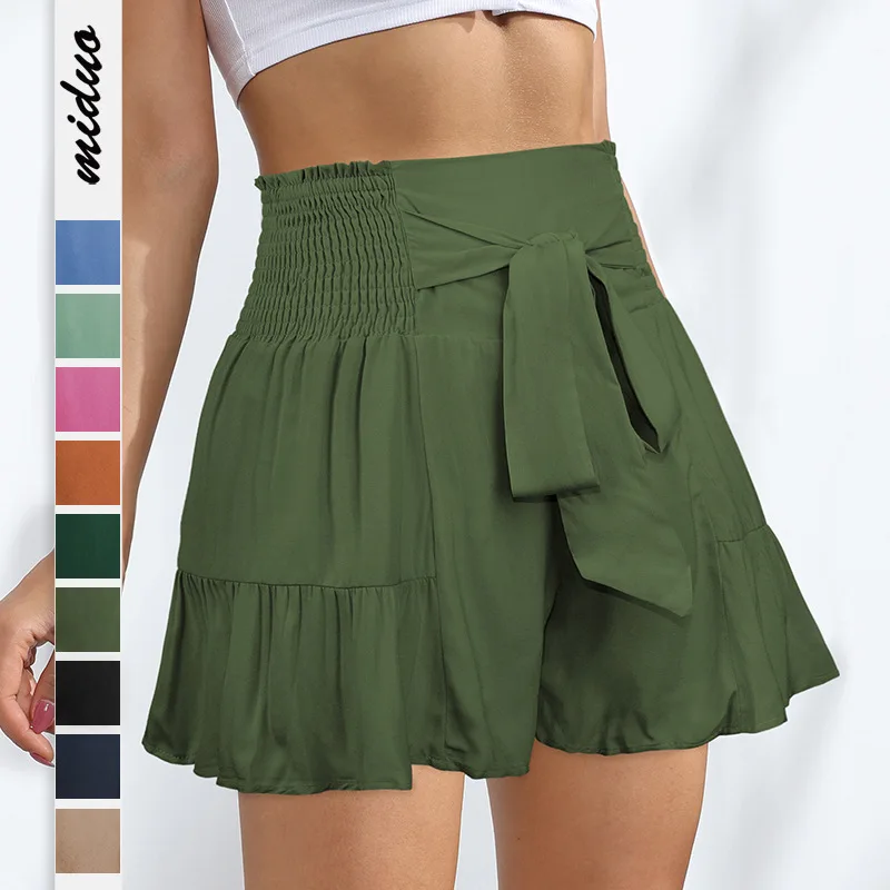 2023 Spring/Summer New Strap Ruffled Edge Fashion Women's Wide Leg Shorts Drop Feel Versatile Casual Dress Pants
2023 Spring/Summer New Strap Ruffled Edge Fashion Women's Wide Leg Shorts Drop Feel Versatile Casual Dress Pants