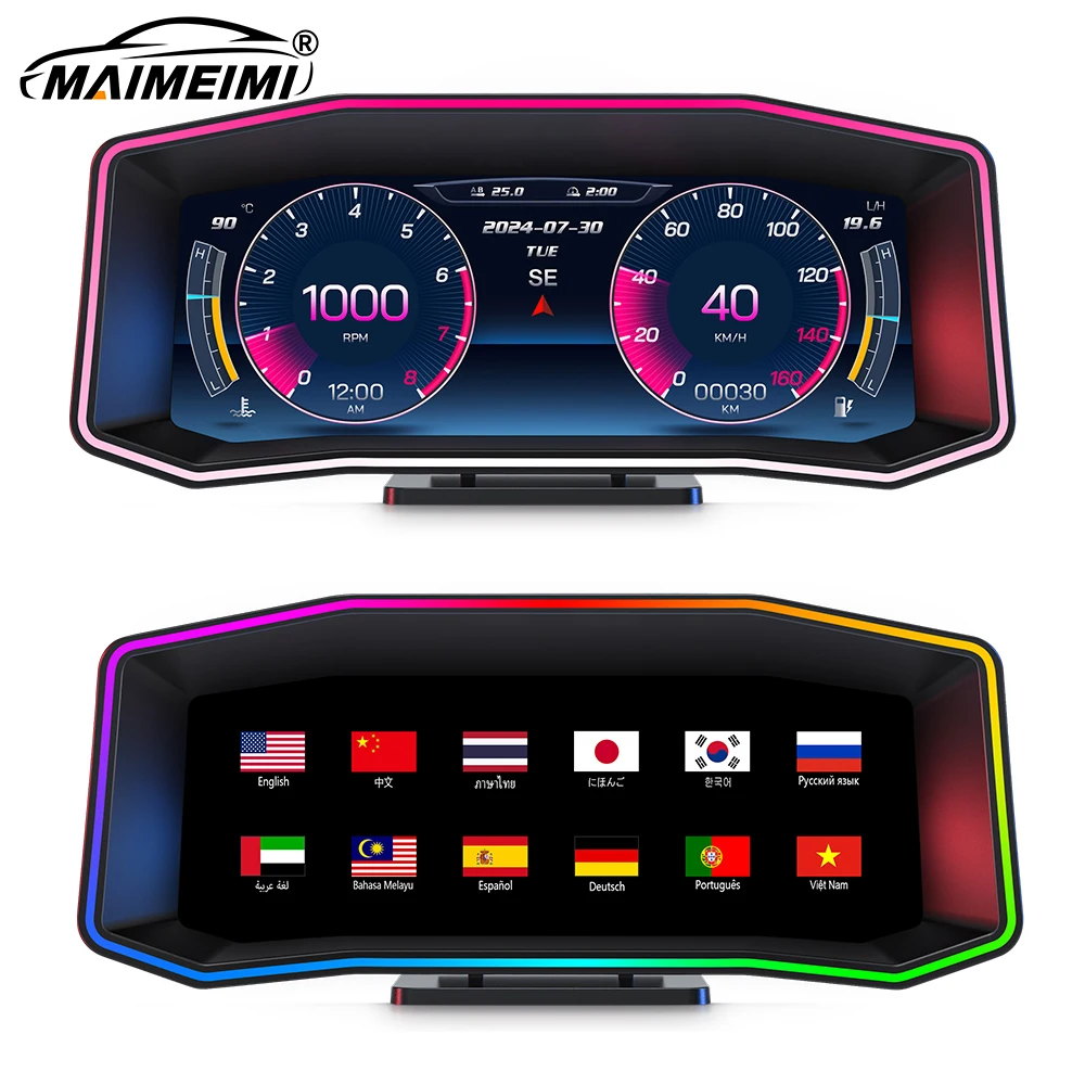 Проекционный Дисплей P4 HUD OBD2 GPS Для Автомобиля: Высокоточный Интеллектуальный Спидометр, Многоязычный
Проекционный Дисплей P4 HUD OBD2 GPS Для Автомобиля: Высокоточный Интеллектуальный Спидометр, Многоязычный