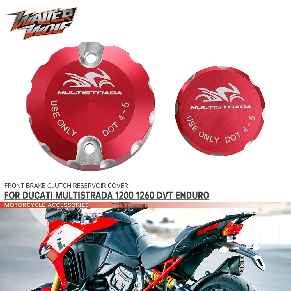 For DUCATI Multistrada 1200 DVT ENDURO 1260 Motorcycle Accessories Fluid Oil Pump Caps Front Brake Clutch Reservoir Cover
For DUCATI Multistrada 1200 DVT ENDURO 1260 Motorcycle Accessories Fluid Oil Pump Caps Front Brake Clutch Reservoir Cover