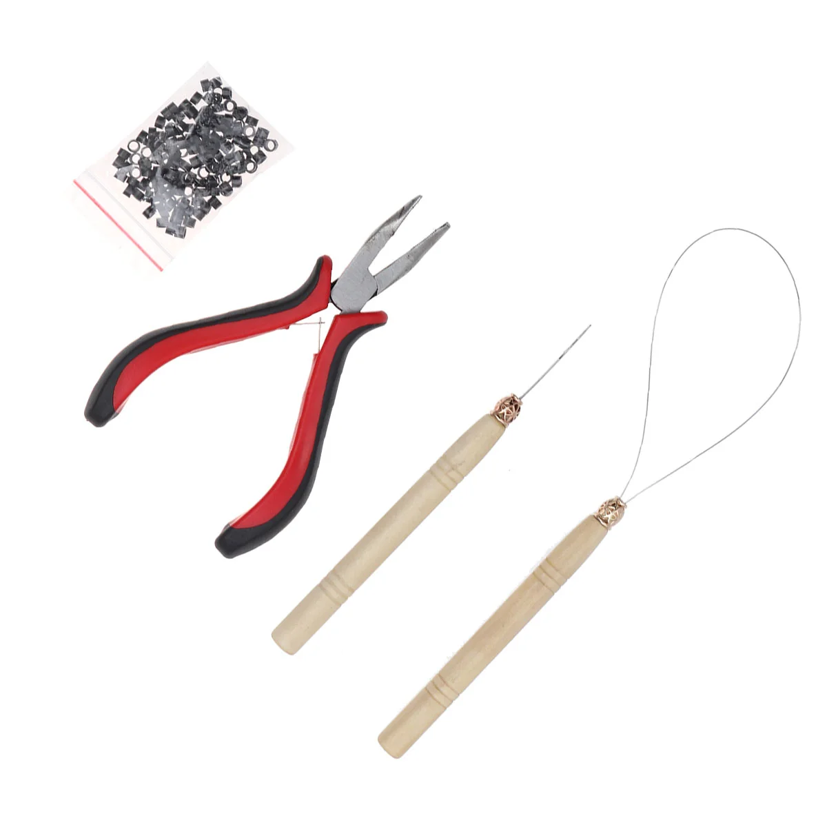 4 Pcs/kit Hair Extension Ring Hair Extension Kit Set Silicone Link Rings Beads Hair Extension Hooks Pickup Buckle
4 Pcs/kit Hair Extension Ring Hair Extension Kit Set Silicone Link Rings Beads Hair Extension Hooks Pickup Buckle