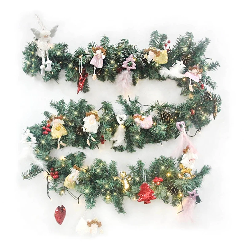 270cm Artificial Rattan Wreath with Lights Pine Cones Berries Christmas Garland B03E
270cm Artificial Rattan Wreath with Lights Pine Cones Berries Christmas Garland B03E
